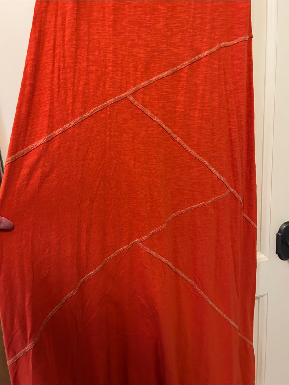 Cable & Gauge Orange Sleeveless Embroidered Maxi Dress - Picture 5 of 8